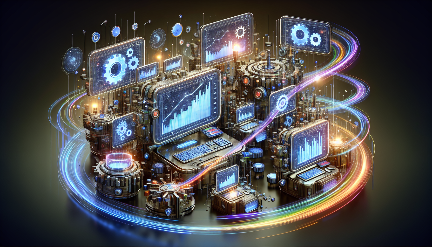 Illustration of data analytics tools for ecommerce KPI monitoring