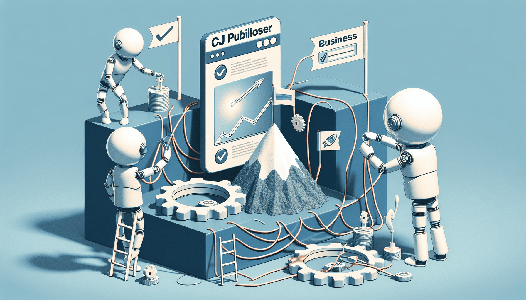 Illustration of setting up a CJ publisher account